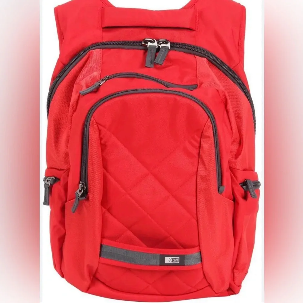 Case Logic Red 16" Laptop Backpack NWOT New Without Tags - Picture 4 of 8